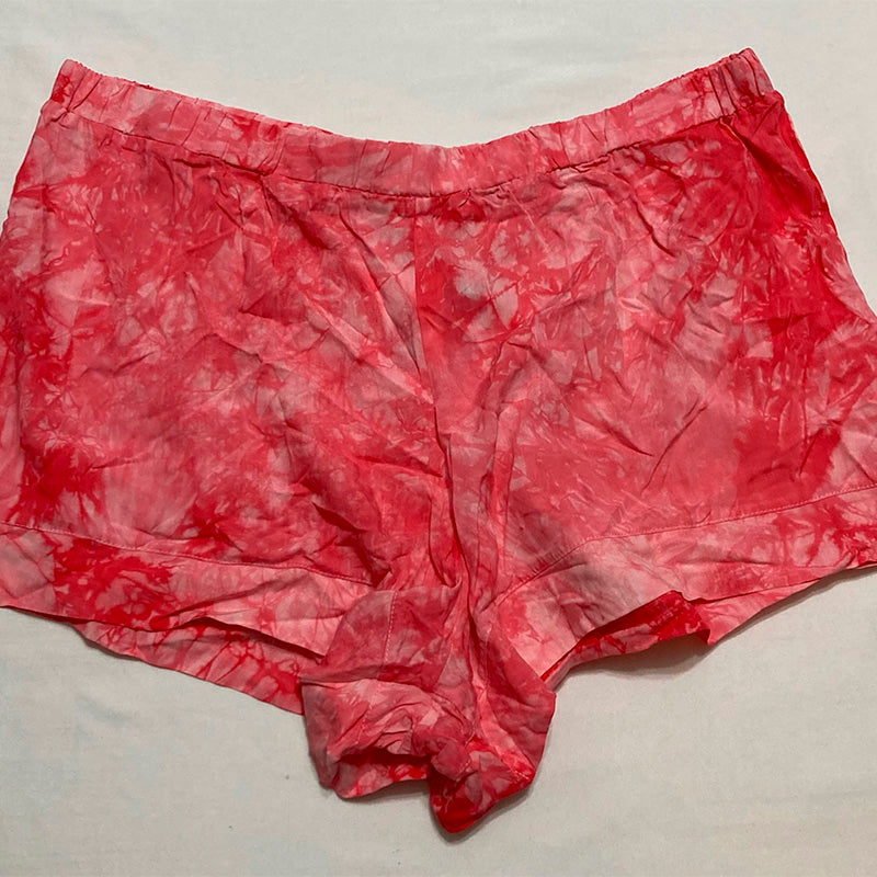 Unbranded Pajama Short Tie Dye Red XL