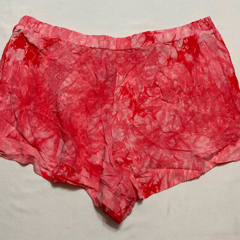 Unbranded Pajama Short Tie Dye Red XL