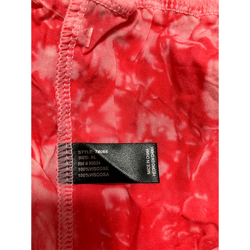 Unbranded Pajama Short Tie Dye Red XL