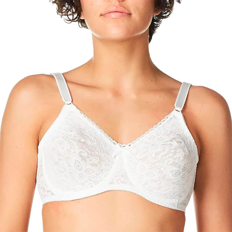 NWD Bali Lace and Smooth Underwire Bra White 34C