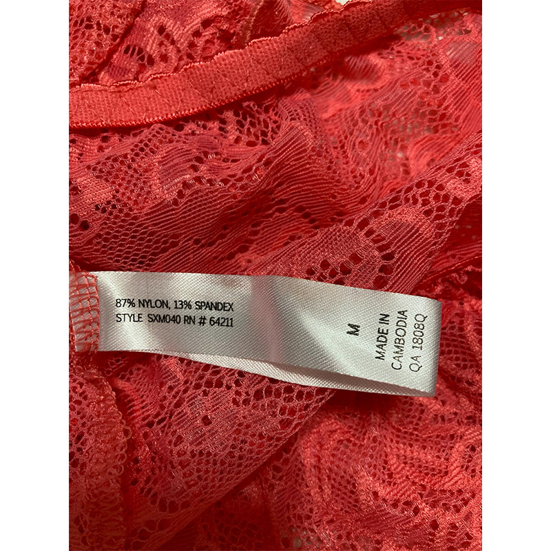 Unbranded Pajama Short Lace Red M