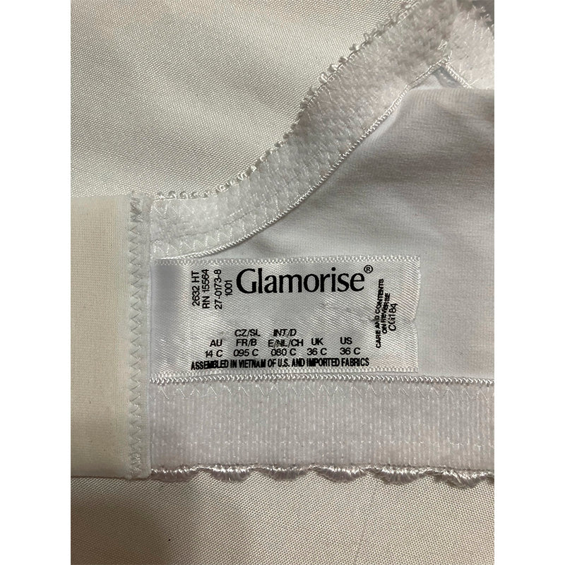 Glamorise MagicLift Cotton Support Bra Wirefree White 36C