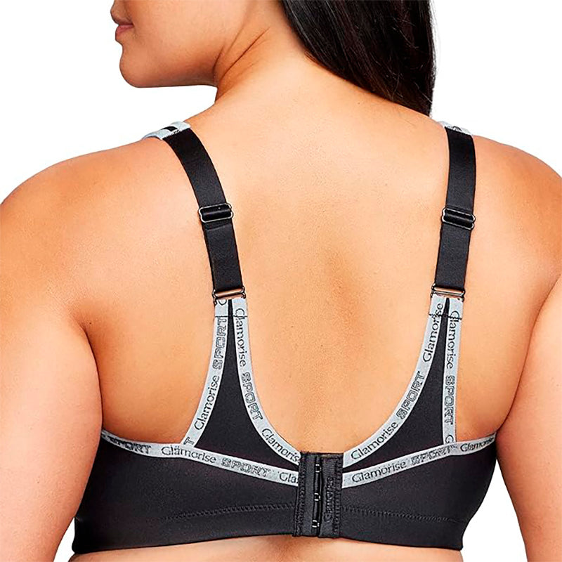 Glamorise No-bounce Camisole Sports Bra Wirefree Black 38H
