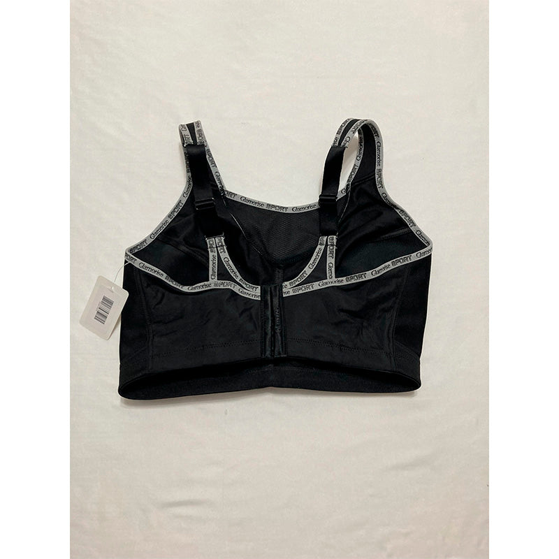 Glamorise No-bounce Camisole Sports Bra Wirefree Black 38H