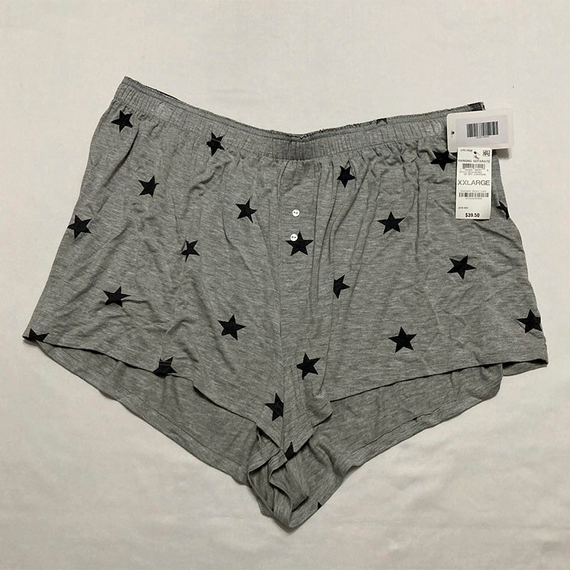 Jenni Core Boxer Shorts Grey Stars 2XL