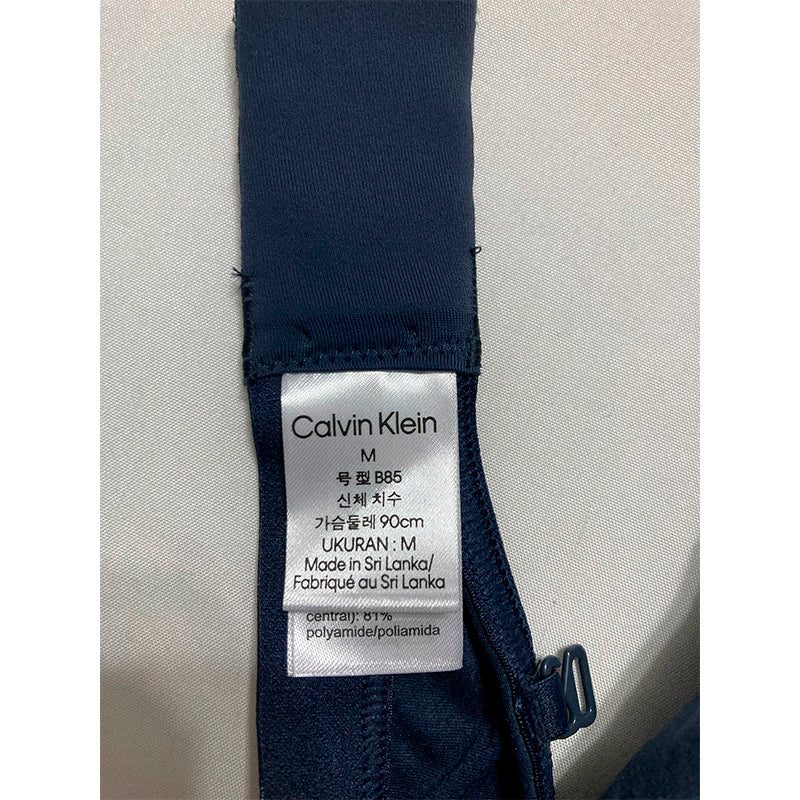 NWD Calvin Klein Form to Body Lightly Lined Triangle Bralette Navy M