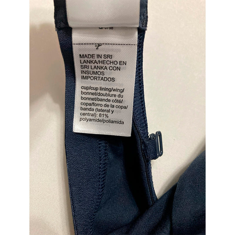 NWD Calvin Klein Form to Body Lightly Lined Triangle Bralette Navy M