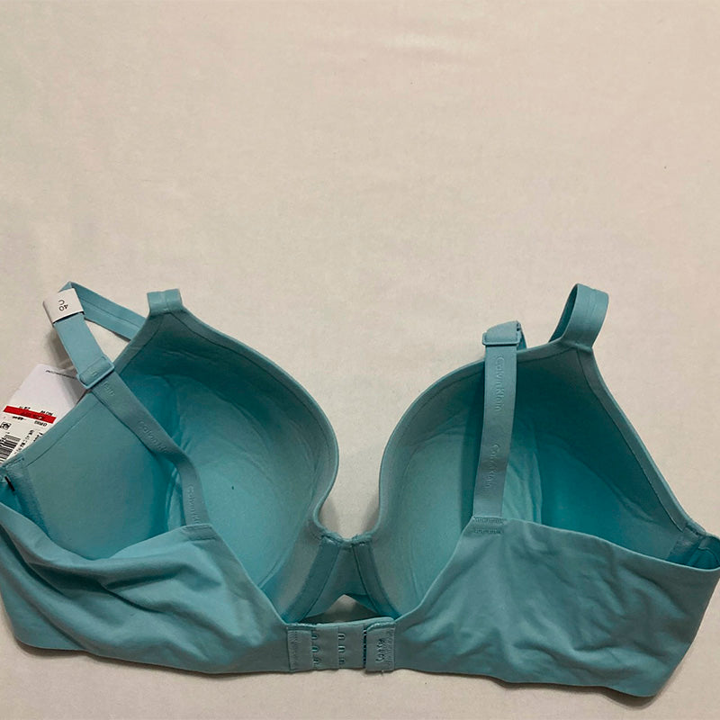 NWD Calvin Klein Perfectly Fit Lightly Lined T-Shirt Bra Blue Sky 40C