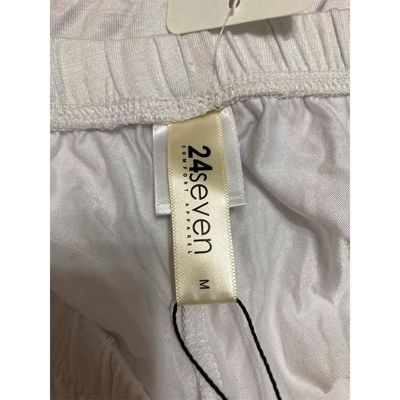 24Seven Comfort Apparel Only Pajama Pant White M