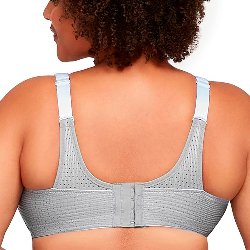 Glamorise Double-Layer Custom-Control Sport Bra White/Grey 46G