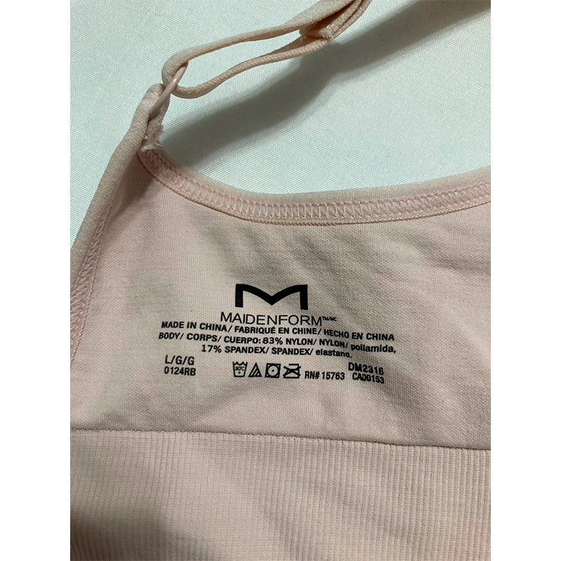 NWD Maidenform Seamless Lift Wireless Long-Line Sandshell L