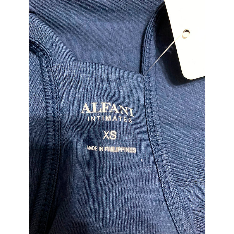 Alfani Pajama Set Long Sleeve Navy XS