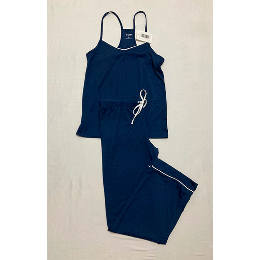 Alfani Pajama Set Long Sleeve Navy XS