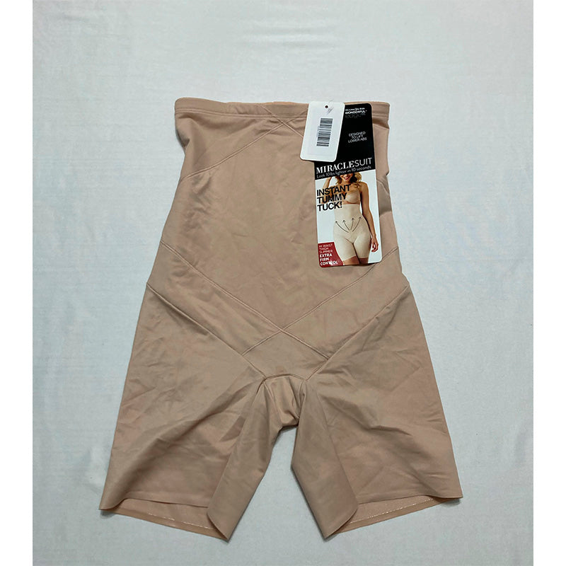 NWD Miraclesuit Tummy Tuck High Waist Thigh Slimmer Nude M