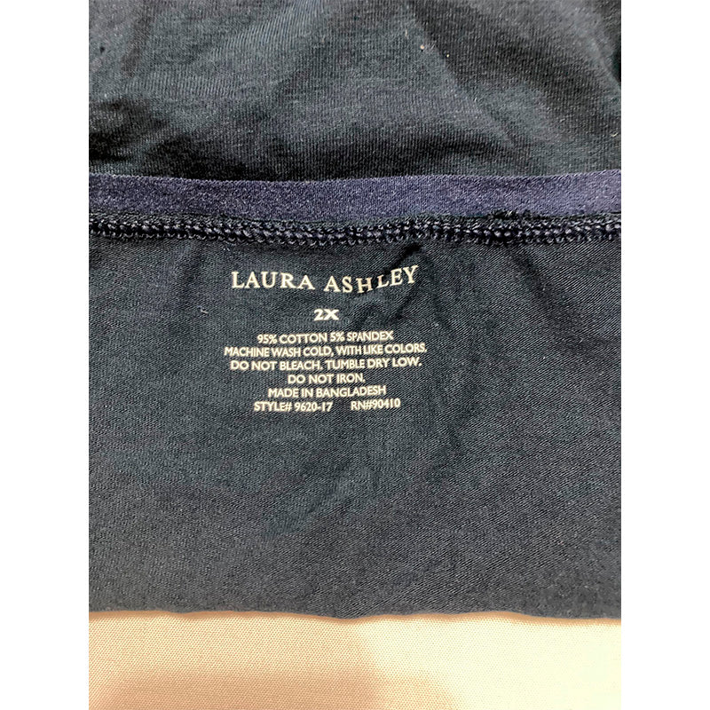 Laura Ashley Panties Logo Band Navy 2X