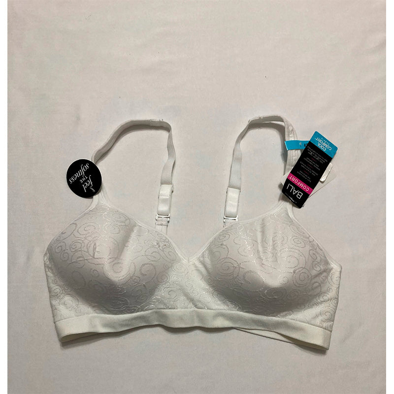 NWD Bali Comfort Revolution Wire Free Bra White Swirl 40C
