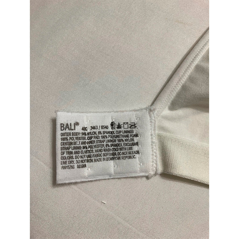 NWD Bali Comfort Revolution Wire Free Bra White Swirl 40C