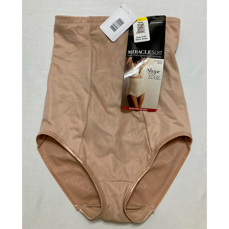 NWD Miraclesuit Extra Firm Control High-Waist Brief Beige M