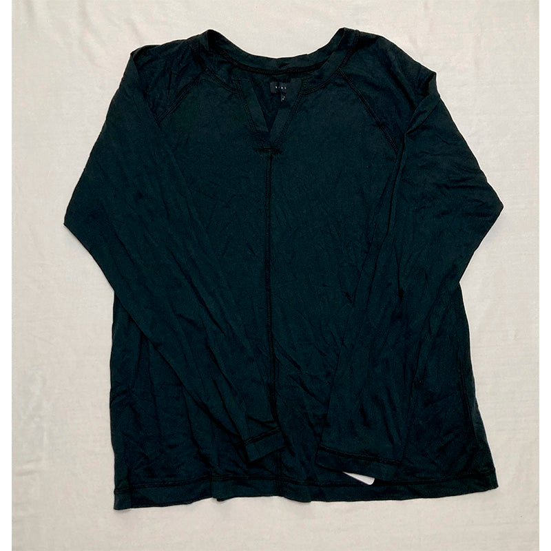 Sanctuary Knit Drawstring Only Pajama Top Black L