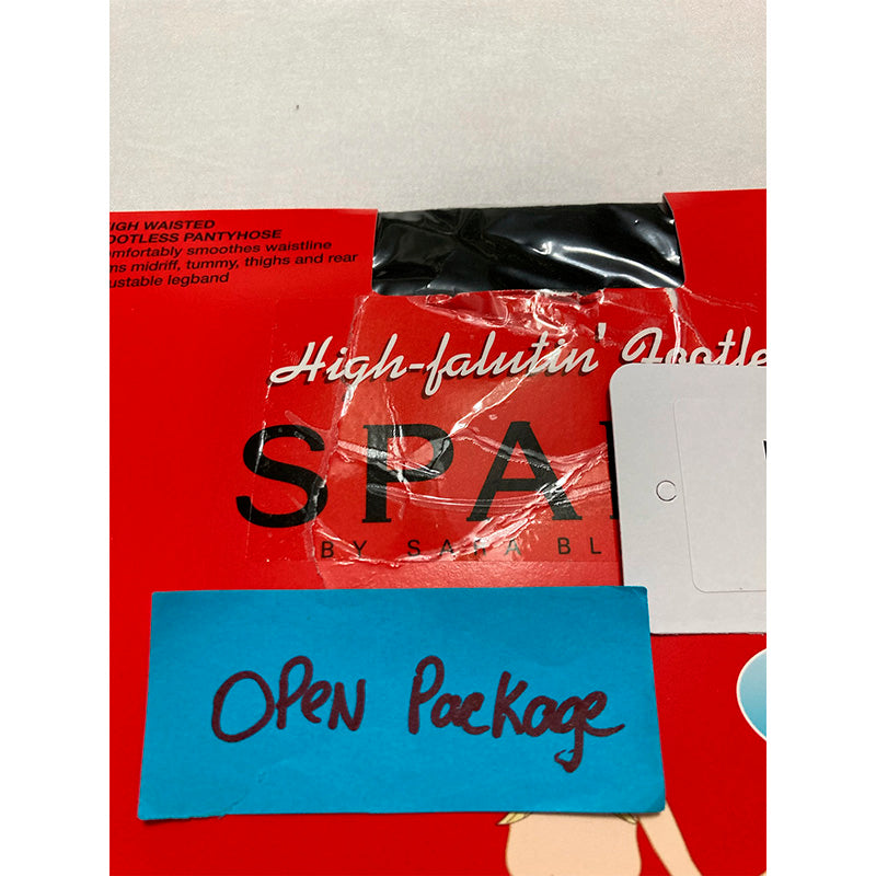 NWD SPANX High-Waisted Footless Body-Shaping Pantyhose Black E