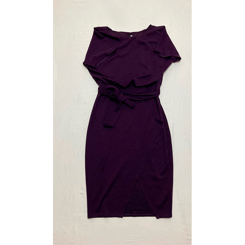 NWD kensie Blouson Wrap Dress positive reviews Purple 6