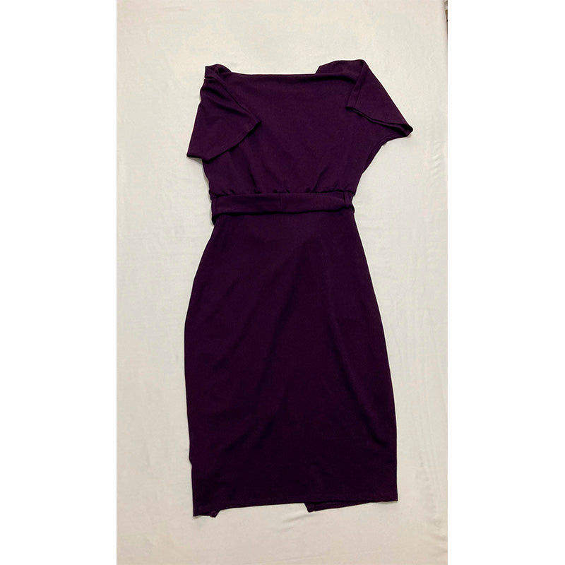 NWD kensie Blouson Wrap Dress positive reviews Purple 6