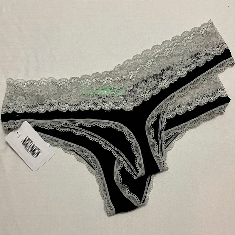 Honeydew Intimates 2-Pack Lace Thong Black L