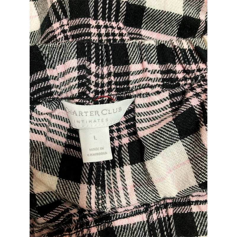 Charter Club Sleep Pants Long Sleeve Multicolor Striped L