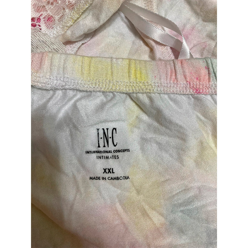 INC Lace Shorts Pajama Multicolor 2XL