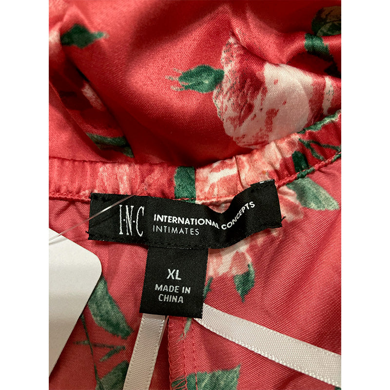 INC Sleep Short Lace Floral Red XL