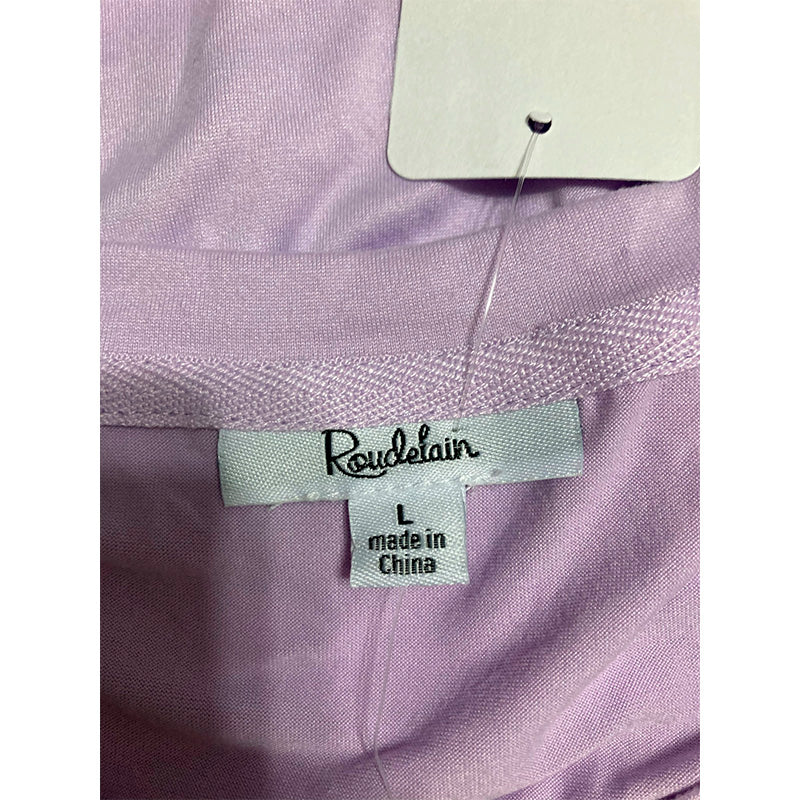 Roudelain Only Pajama Top Short Sleeve Round Neck Lilac L
