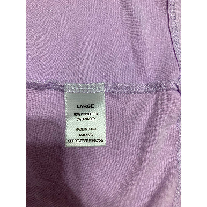 Roudelain Only Pajama Top Short Sleeve Round Neck Lilac L