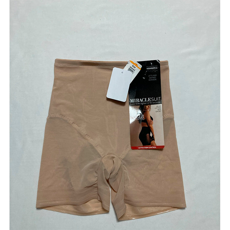 NWD Miraclesuit Rear Lifting Boyshort Panties Underwear Nude S