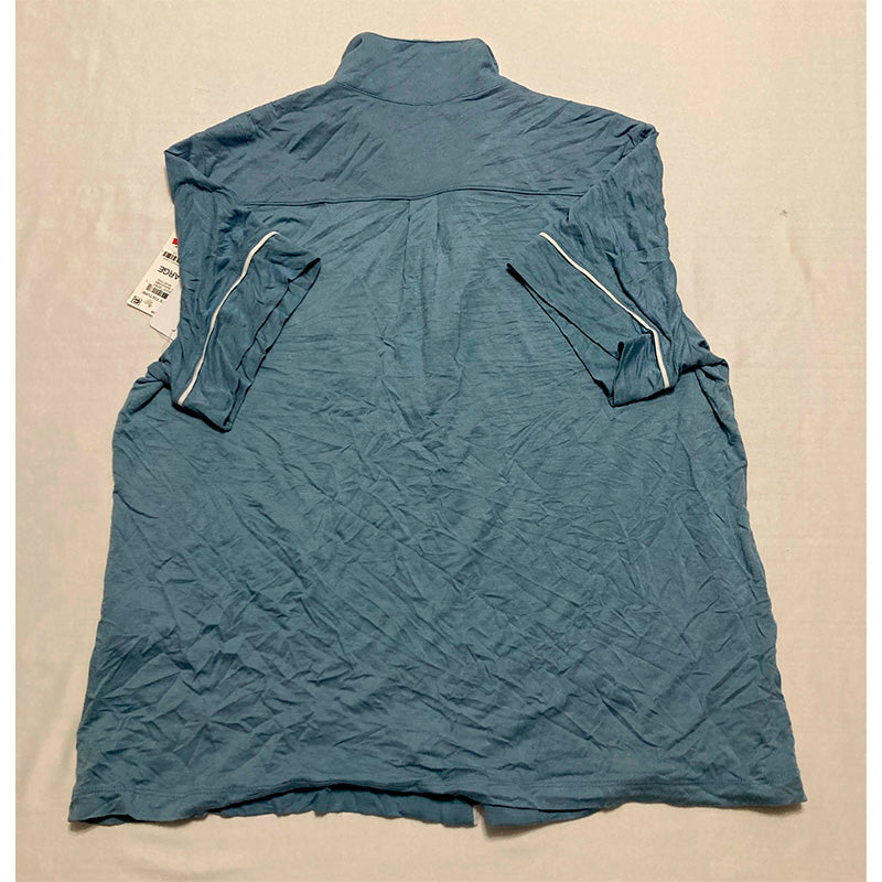 Alfani Women's Notch Collar & Shorts Only Pajama Top Blue L