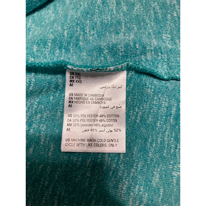 Alfani Terry Clothing Only Pajama Top Aqua 2XL