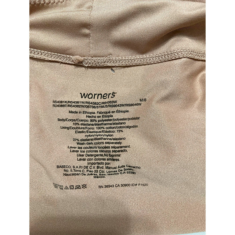 NWD Warner's Dig-Free Comfort Waist Microfiber Mink M