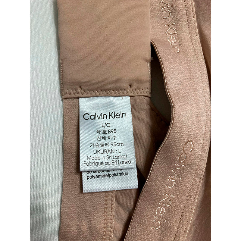 NWD Calvin Klein Form to Body Lightly Lined Bralette Nude L