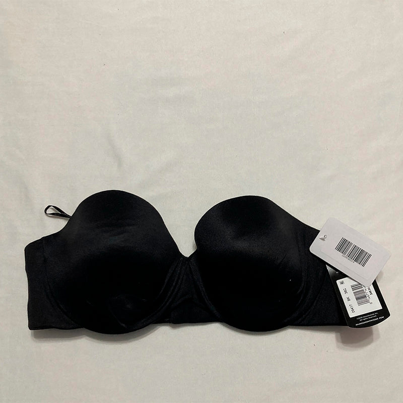 NWD Maidenform Custom Lift Strapless Bra Black 36C