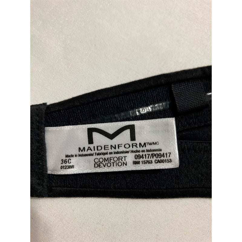 NWD Maidenform Custom Lift Strapless Bra Black 36C