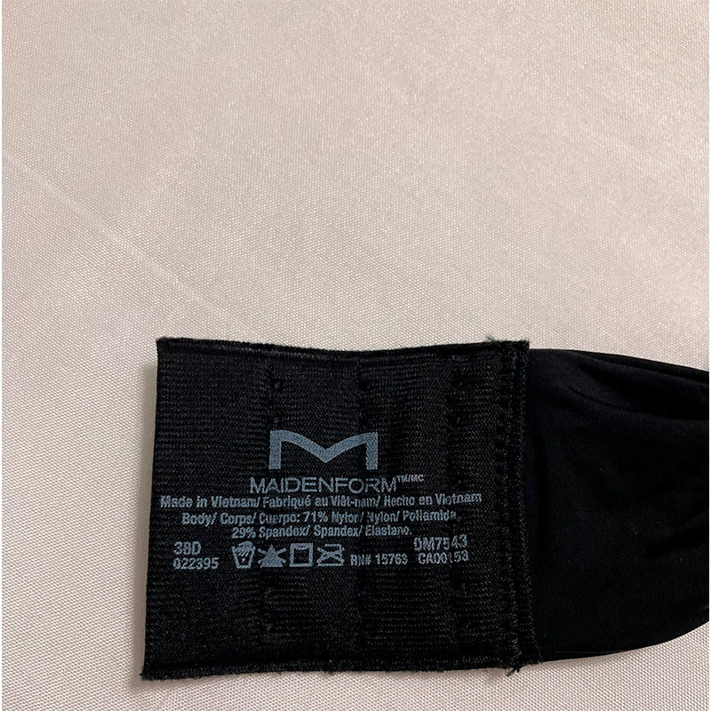 NWD Maidenform Underwire Bra Push-Up T-Shirt Bra Black 38D