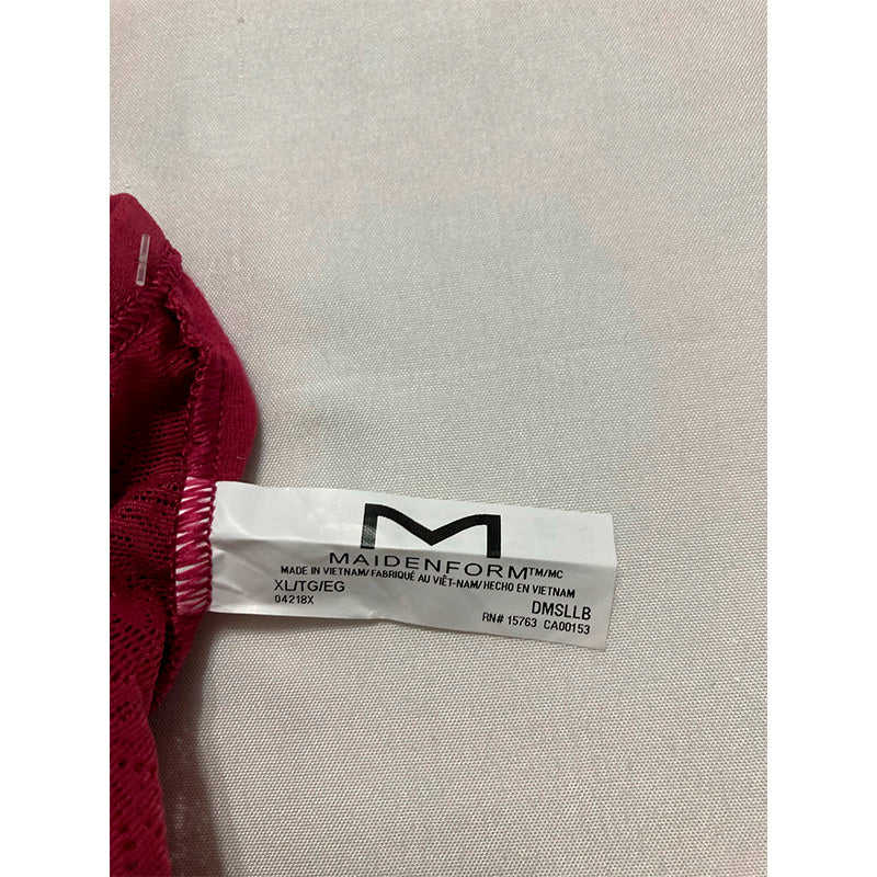 NWD Maidenform Comfort Wireless Seamless Brami, V-Neck Cami Bra Red XL