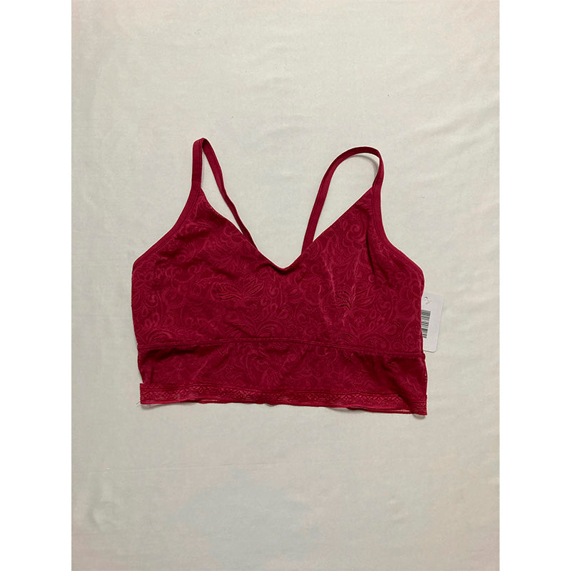 NWD Maidenform Comfort Wireless Seamless Brami, V-Neck Cami Bra Red XL