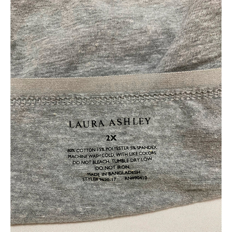 Laura Ashley Panties Logo Band Grey 2X