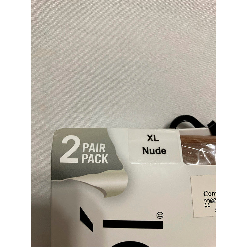 Memoi 2 Pack Shaper Sheers Nude XL
