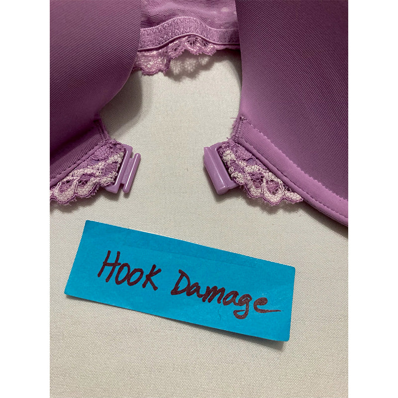 NWD Maidenform One Fab Fit Full Coverage Lace Racerback Purple 38C