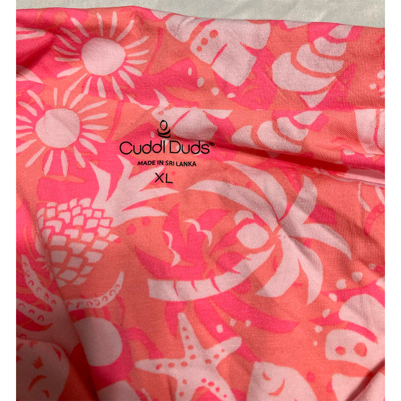 Cuddl Duds Only Sleep Top Coral Floral XL