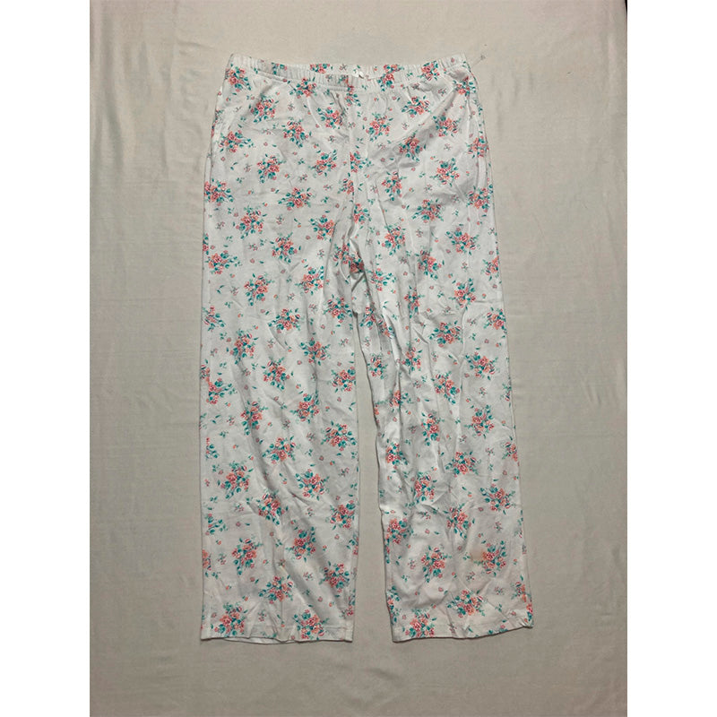 NWD Charter Club Pajama Set Top and Pants White Floral S