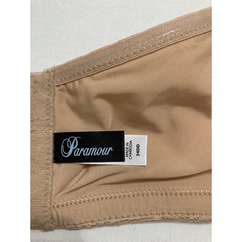 Felina Paramour Delightful Seamless Lace Strapless Bra Nude 34DD