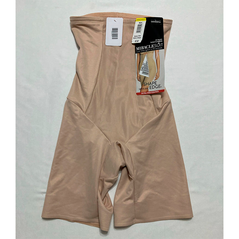 NWD Miraclesuit Shapeware High Waist Long Leg Thigh Slimmer Nude M