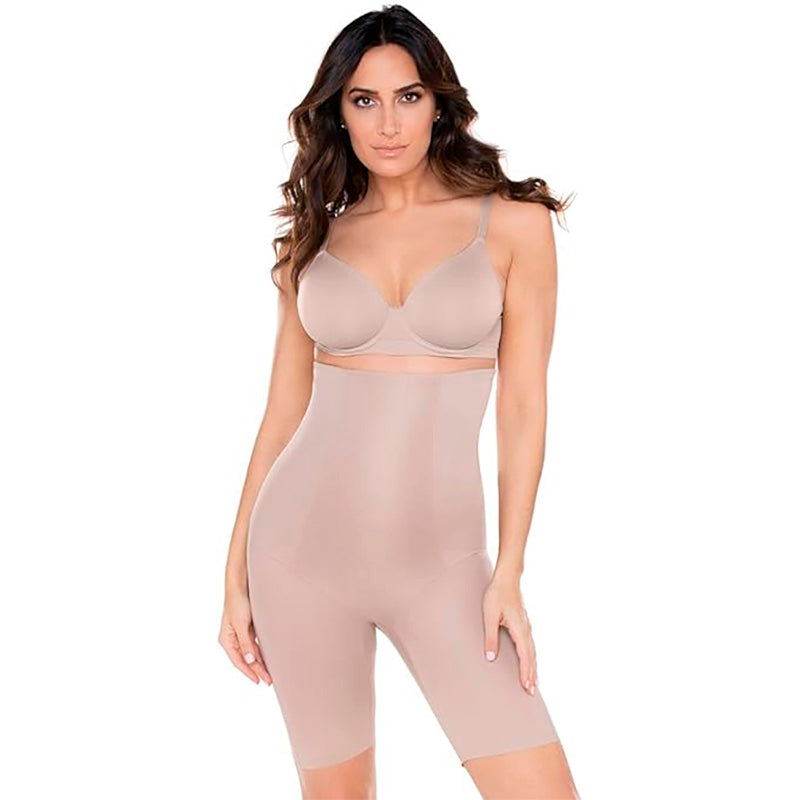 NWD Miraclesuit Shapeware High Waist Long Leg Thigh Slimmer Nude M